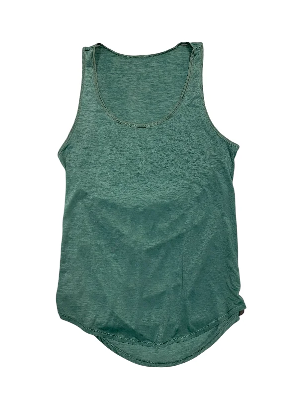 Yoga Tops for Flexibility and Recovery -Athletic Tank Top By Lululemon In Green, Size: S Yoga Tops for Flexibility and Recovery -Athletic Tank Top By Lululemon In Green, Size: S