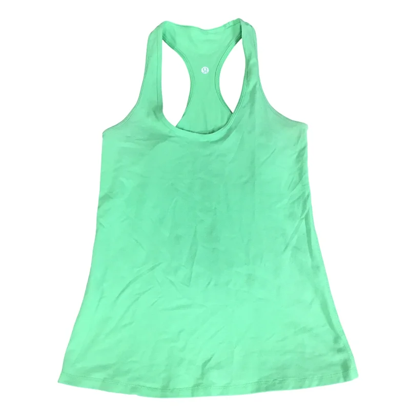 Women's Yoga Tops with Built-In Bra Support -Athletic Tank Top By Lululemon In Green, Size: S