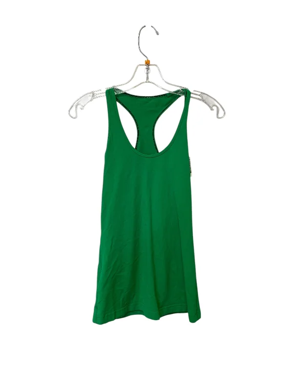 Yoga Tops for Easy Movement -Athletic Tank Top By Lululemon In Green, Size: S