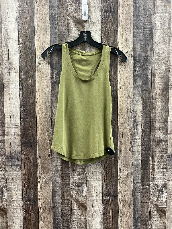 Stylish Yoga Tops for Women’s Fitness -Athletic Tank Top By Lululemon In Green, Size: Xs