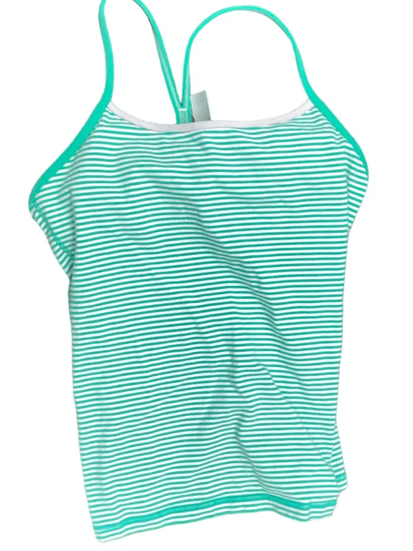 Yoga Tops for Better Posture and Comfort -Athletic Tank Top By Lululemon In Green & White, Size: S