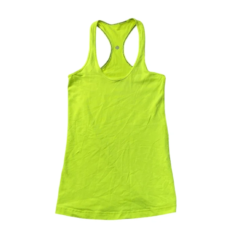 Yoga Tops for Deep Stretching -Athletic Tank Top By Lululemon In Grey & Orange, Size: 6