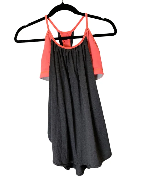 Yoga Tops for Core Fitness Training -Athletic Tank Top By Lululemon In Grey & Orange, Size: S Yoga Tops for Core Fitness Training -Athletic Tank Top By Lululemon In Grey & Orange, Size: S