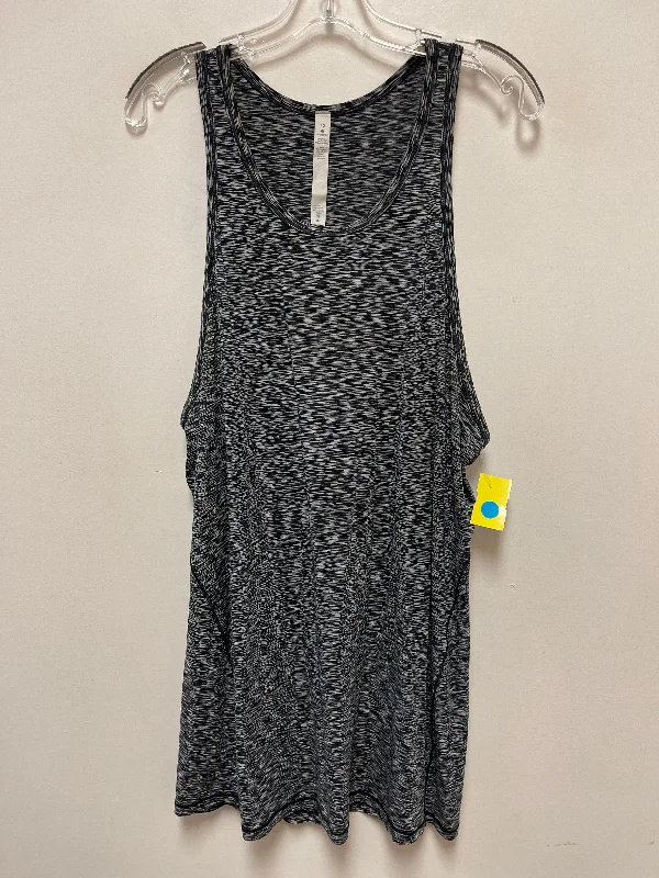 Yoga Tops with Stretchy Material for Full Range of Motion -Athletic Tank Top By Lululemon In Grey, Size: 12 Yoga Tops with Stretchy Material for Full Range of Motion -Athletic Tank Top By Lululemon In Grey, Size: 12