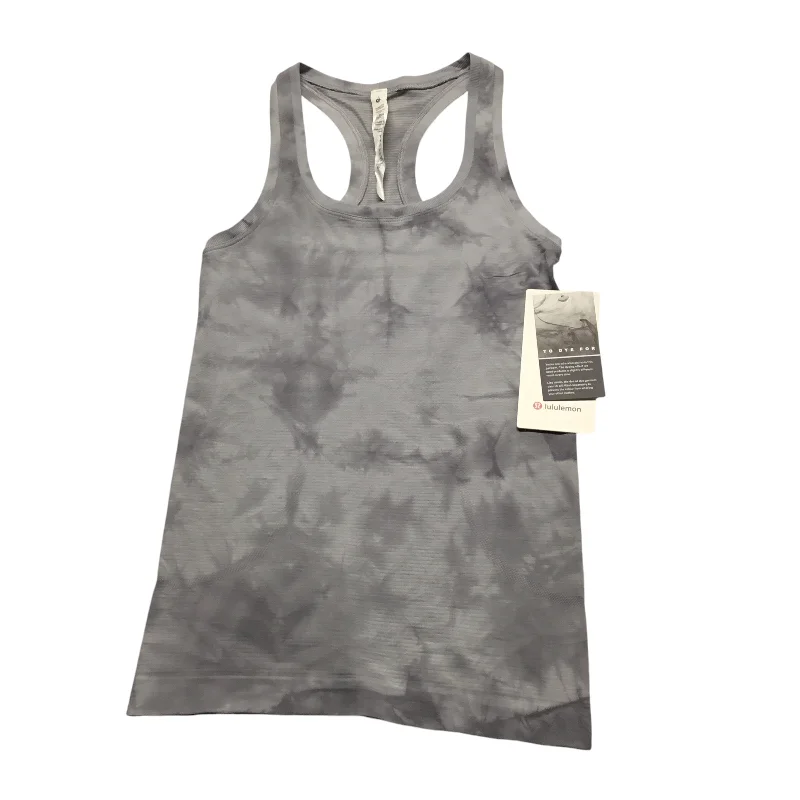 Affordable Yoga Tops for Women -Athletic Tank Top By Lululemon In Grey, Size: 2