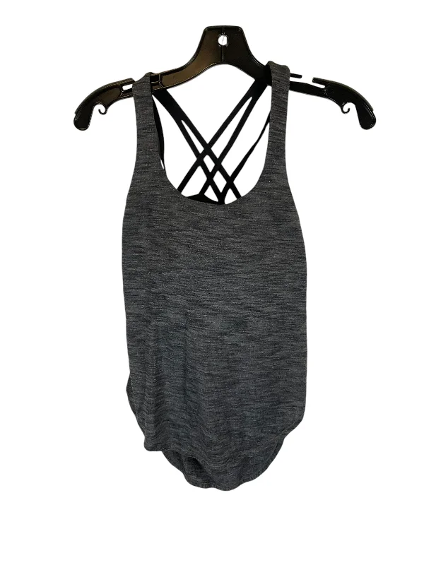 Comfortable Yoga Tops for Hot Yoga -Athletic Tank Top By Lululemon In Grey, Size: 2