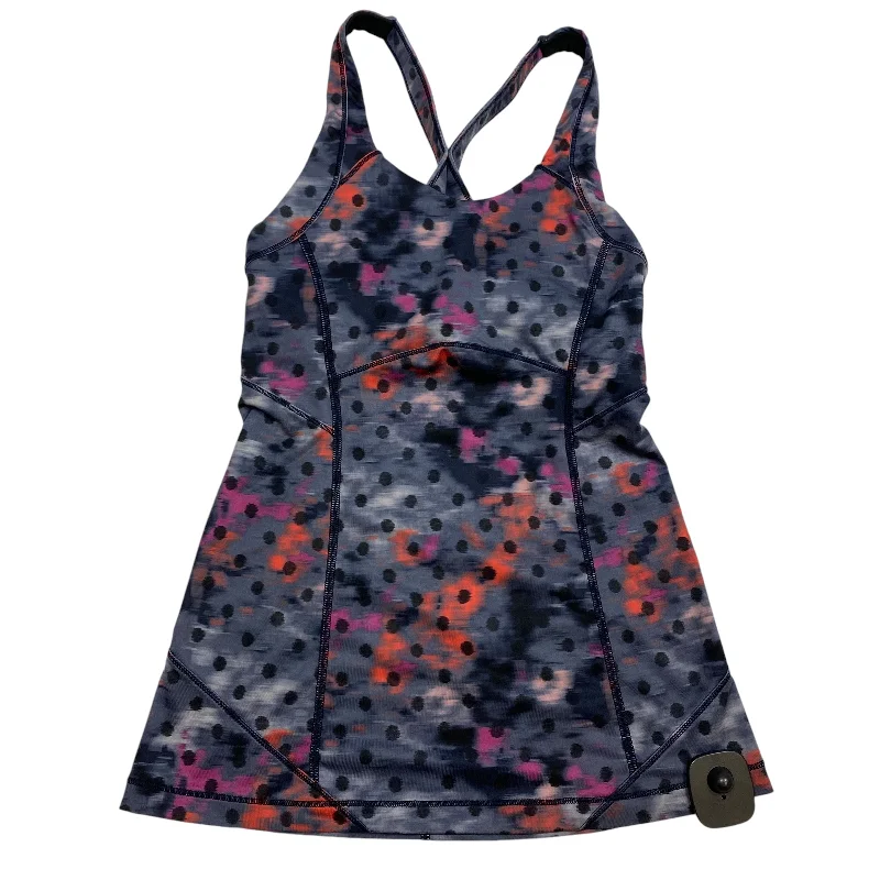 High Neck Yoga Tops for Comfort -Athletic Tank Top By Lululemon In Grey, Size: 2