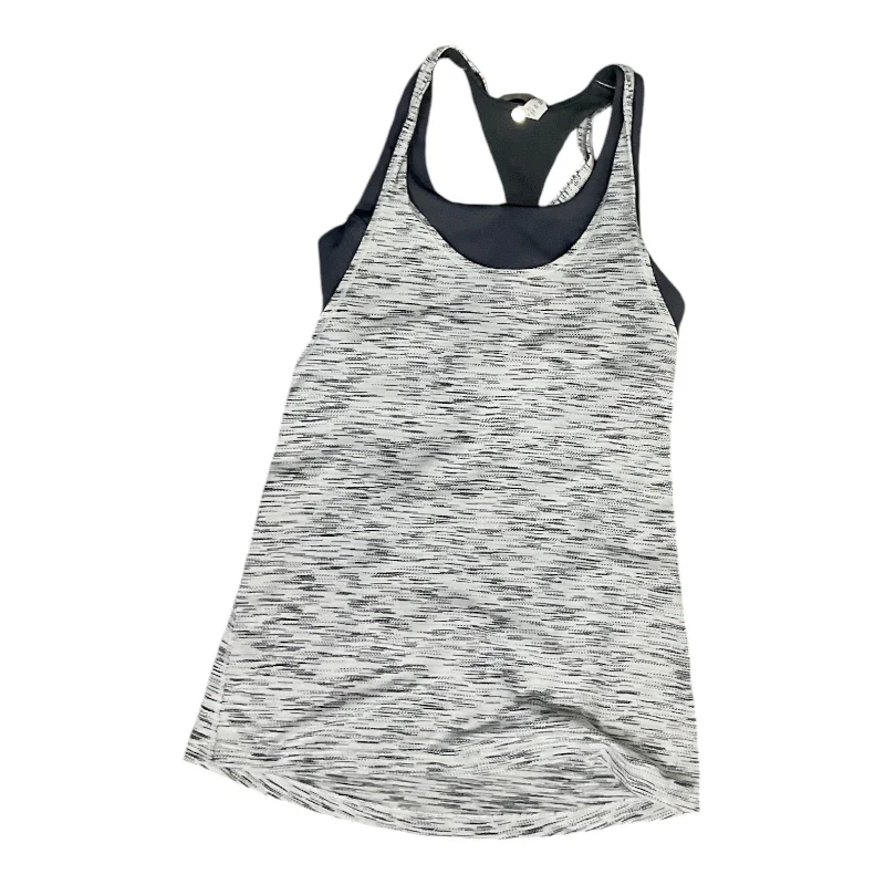 Yoga Tops for Running and Stretching -Athletic Tank Top By Lululemon In Grey, Size: 4
