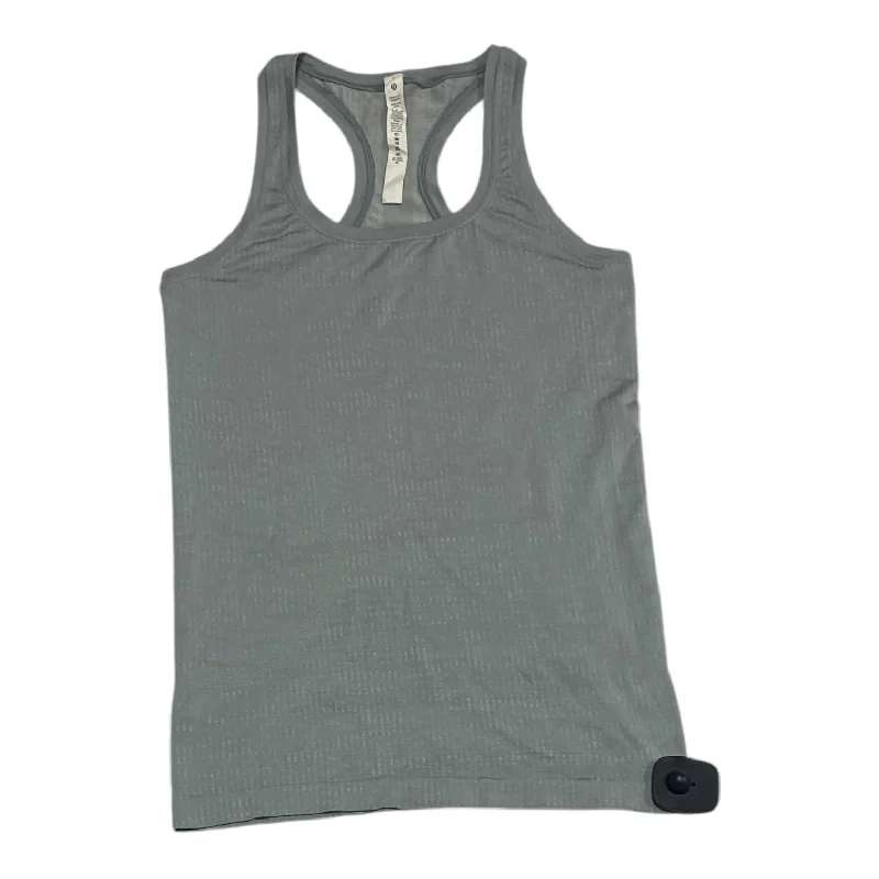 Seamless Yoga Tops for Comfortable Wear -Athletic Tank Top By Lululemon In Grey, Size: 4 Seamless Yoga Tops for Comfortable Wear -Athletic Tank Top By Lululemon In Grey, Size: 4