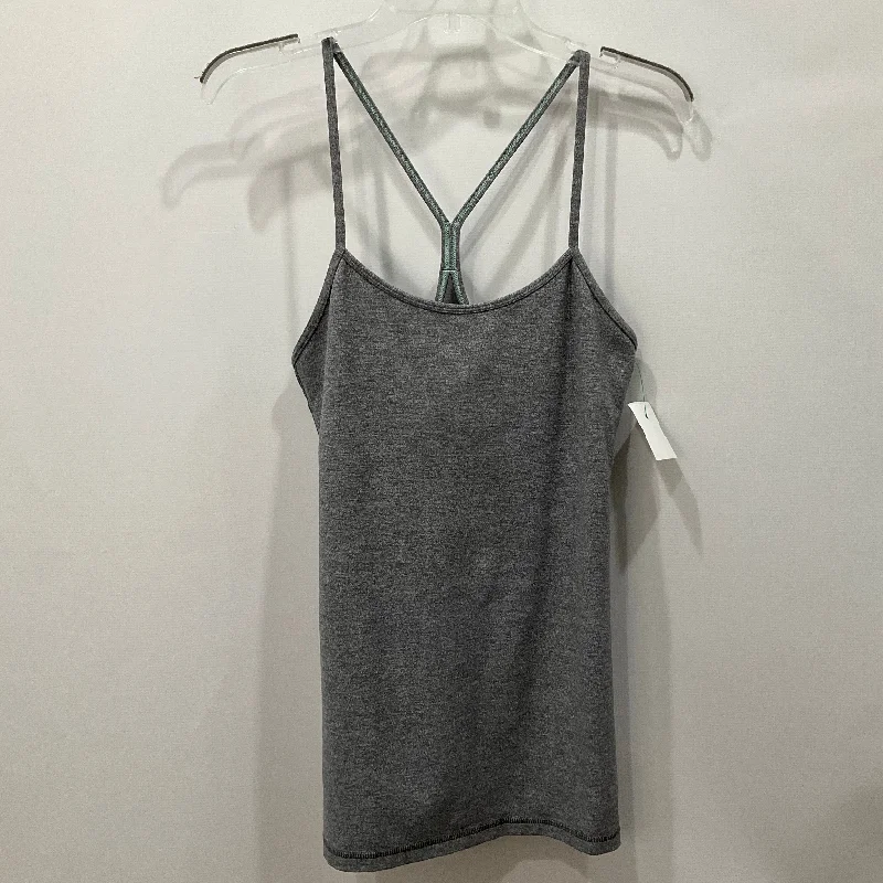 Yoga Tops for Strength and Stretching -Athletic Tank Top By Lululemon In Grey, Size: 4