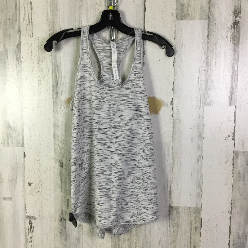 Women's Yoga Tops with Full Coverage -Athletic Tank Top By Lululemon In Grey, Size: 4 Women's Yoga Tops with Full Coverage -Athletic Tank Top By Lululemon In Grey, Size: 4