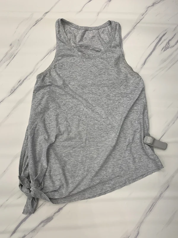 High-Waisted Yoga Tops for Better Coverage -Athletic Tank Top By Lululemon In Grey, Size: 4 High-Waisted Yoga Tops for Better Coverage -Athletic Tank Top By Lululemon In Grey, Size: 4