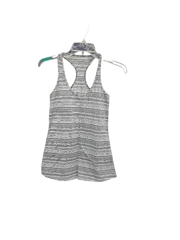 Women's Yoga Tops for Flexibility in Practice -Athletic Tank Top By Lululemon In Grey, Size: 6 Women's Yoga Tops for Flexibility in Practice -Athletic Tank Top By Lululemon In Grey, Size: 6