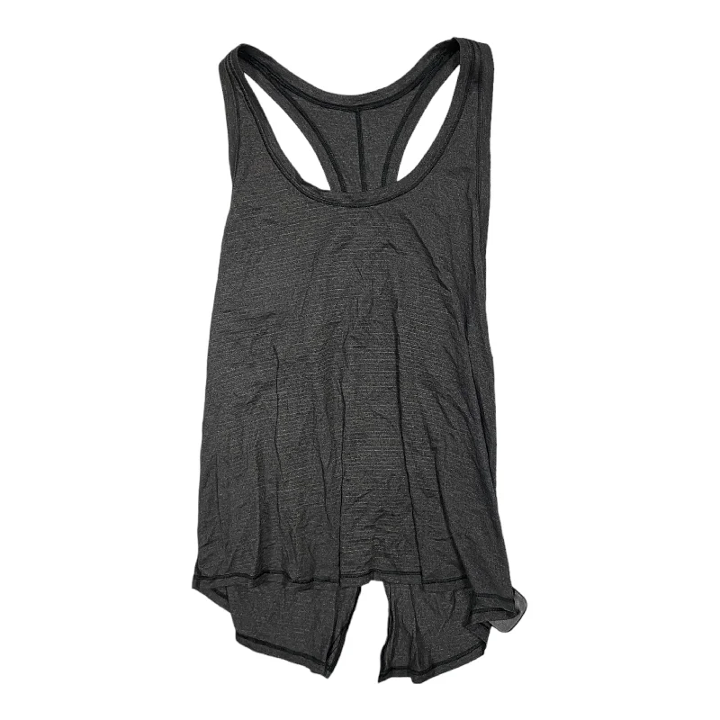 Soft and Comfortable Yoga Tops -Athletic Tank Top By Lululemon In Grey, Size: 6