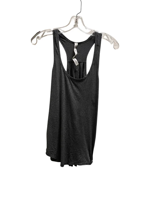 Zip-Up Yoga Tops for Extra Support -Athletic Tank Top By Lululemon In Grey, Size: 6