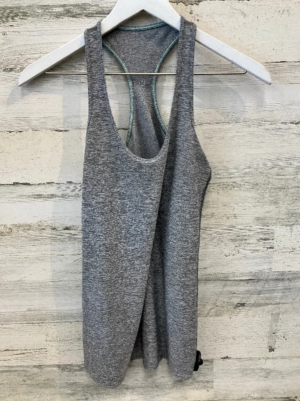 Seamless Yoga Tops for Comfort and Style -Athletic Tank Top By Lululemon In Grey, Size: 6 Seamless Yoga Tops for Comfort and Style -Athletic Tank Top By Lululemon In Grey, Size: 6