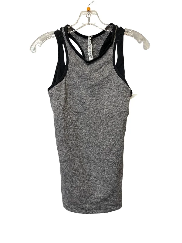 Yoga Tops for Hot Yoga Classes -Athletic Tank Top By Lululemon In Grey, Size: 6
