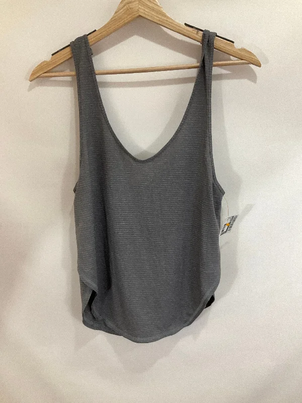 Breathable Yoga Tops for Hot Yoga Practice -Athletic Tank Top By Lululemon In Grey, Size: 6 Breathable Yoga Tops for Hot Yoga Practice -Athletic Tank Top By Lululemon In Grey, Size: 6