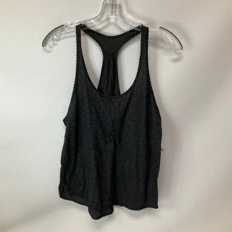 Zip-Up Yoga Tops for Women -Athletic Tank Top By Lululemon In Grey, Size: 6