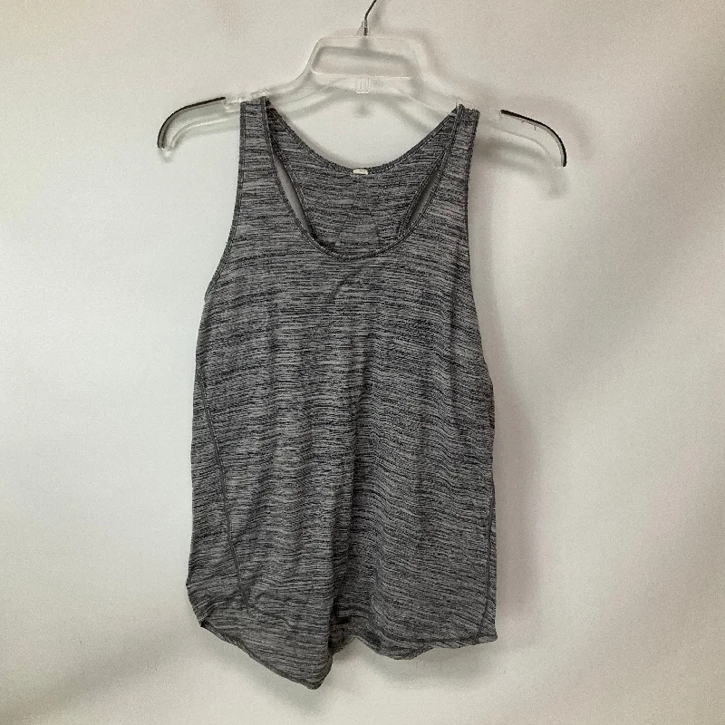 Yoga Tops for Athleisure Style -Athletic Tank Top By Lululemon In Grey, Size: 6