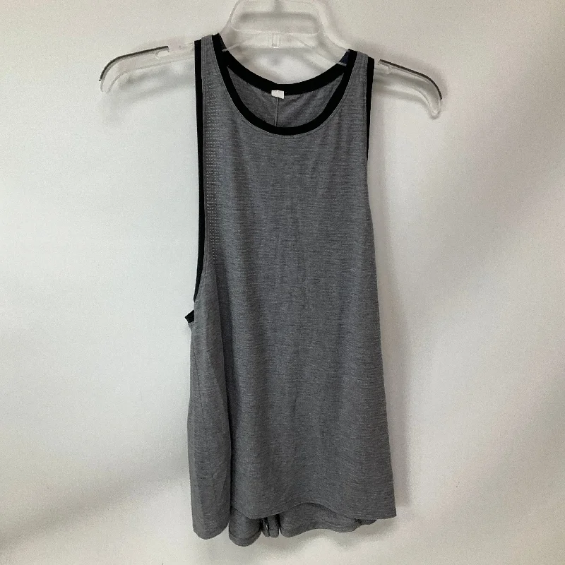 Yoga Tops for Active Lifestyles -Athletic Tank Top By Lululemon In Grey, Size: 6