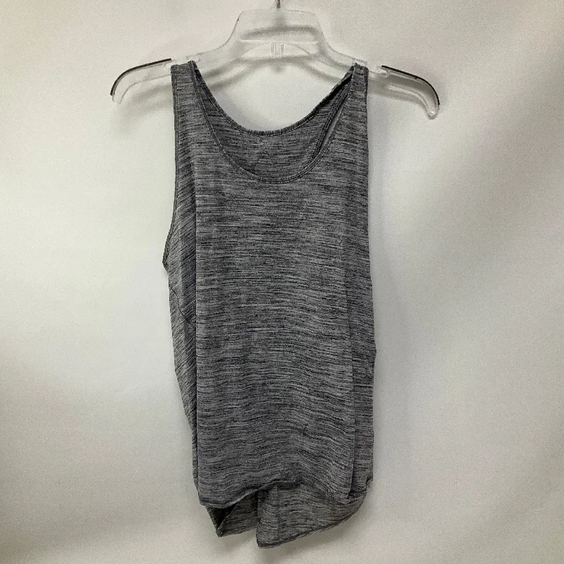 Stylish Yoga Tops for Training -Athletic Tank Top By Lululemon In Grey, Size: 6