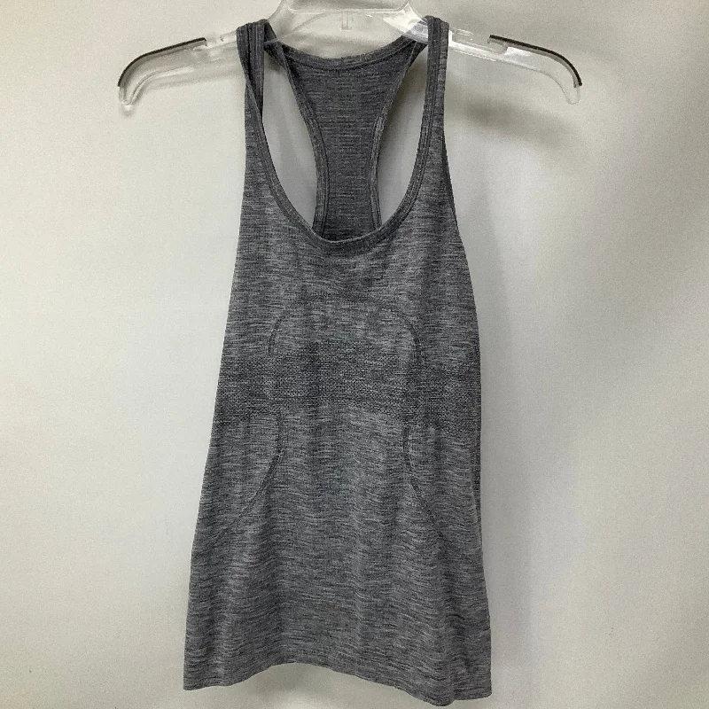 Yoga Tops for High Support and Comfort -Athletic Tank Top By Lululemon In Grey, Size: 6 Yoga Tops for High Support and Comfort -Athletic Tank Top By Lululemon In Grey, Size: 6