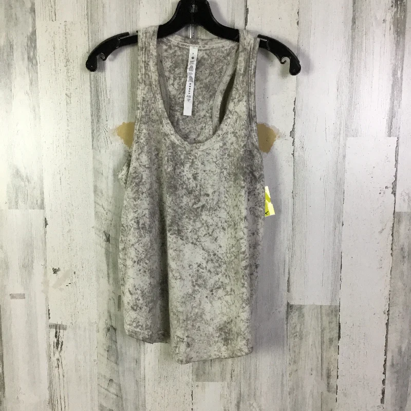 Yoga Tops for Core Strengthening -Athletic Tank Top By Lululemon In Grey, Size: 6