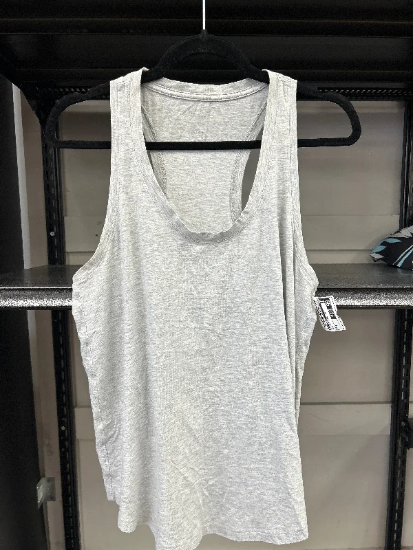 Yoga Tops for Better Movement -Athletic Tank Top By Lululemon In Grey, Size: 6