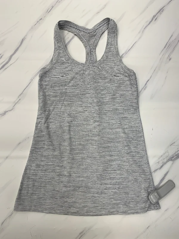 Yoga Tops for Relaxed Practice -Athletic Tank Top By Lululemon In Grey, Size: 6