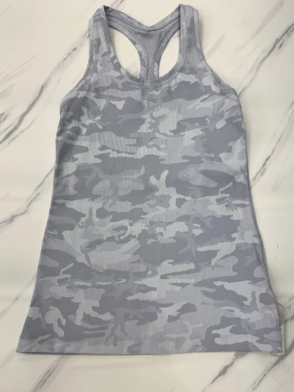 Yoga Tops for Softness and Comfort -Athletic Tank Top By Lululemon In Grey, Size:6