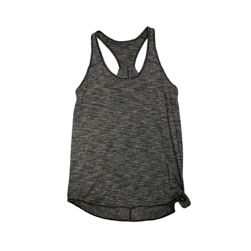 Yoga Tops for Warm-Up and Flexibility -Athletic Tank Top By Lululemon In Grey, Size: 8 Yoga Tops for Warm-Up and Flexibility -Athletic Tank Top By Lululemon In Grey, Size: 8