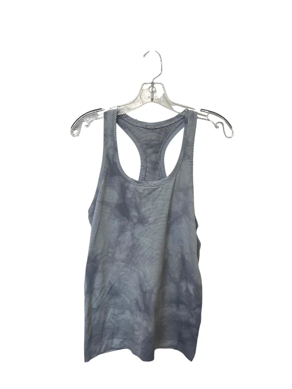 V-Neck Yoga Tops for Comfort -Athletic Tank Top By Lululemon In Grey, Size: M