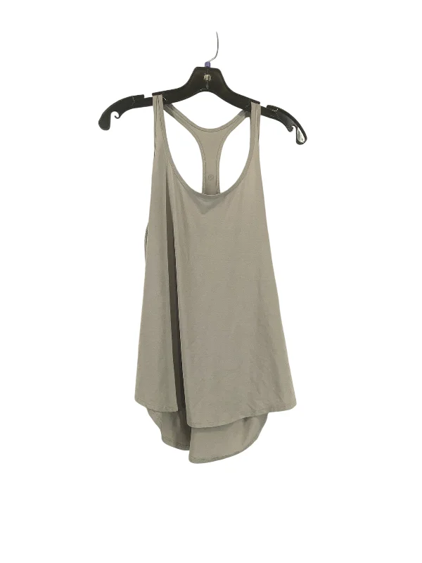 Long-Sleeve Yoga Tops for Winter Weather -Athletic Tank Top By Lululemon In Grey, Size: M