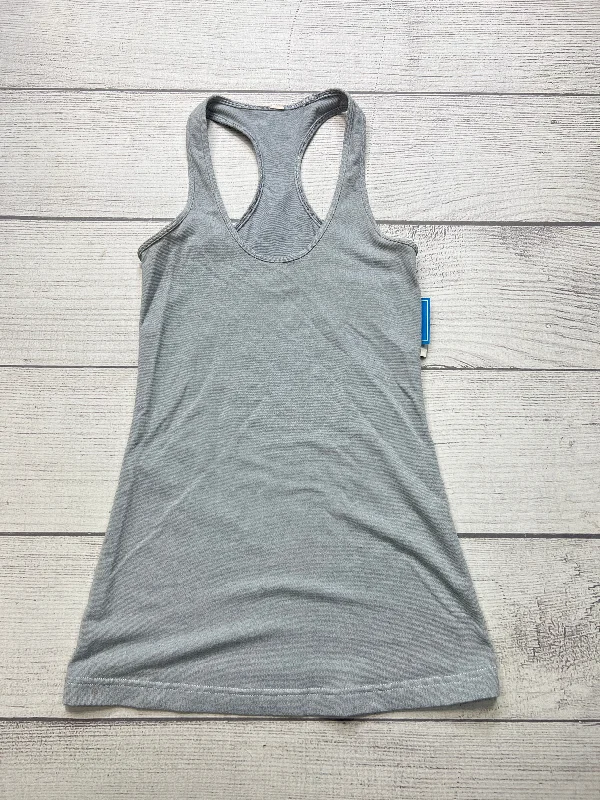 Yoga Tops for Yoga and Running -Athletic Tank Top By Lululemon In Grey, Size: M