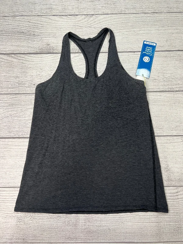 Loose Fit Yoga Tops for Easy Movement -Athletic Tank Top By Lululemon In Grey, Size: M