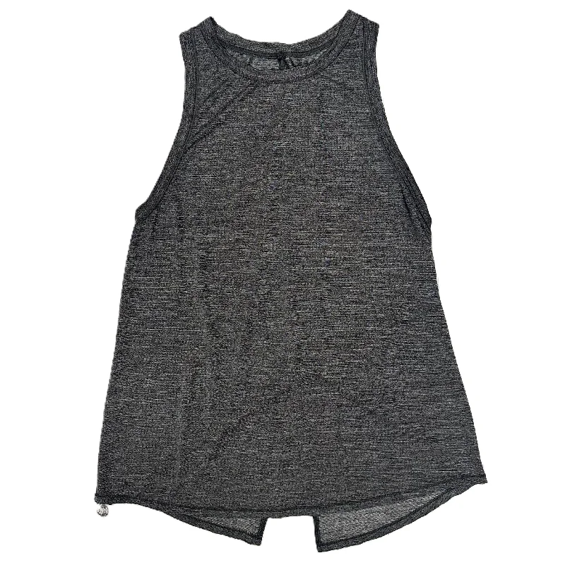 Women's Yoga Tops with Adjustable Fit -Athletic Tank Top By Lululemon In Grey, Size: M