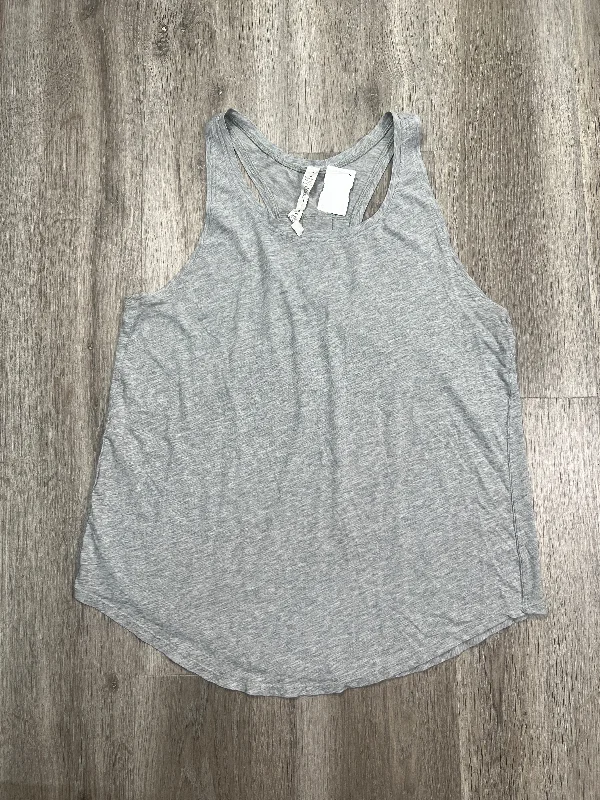 Yoga Tops for Everyday Yoga Practice -Athletic Tank Top By Lululemon In Grey, Size: M