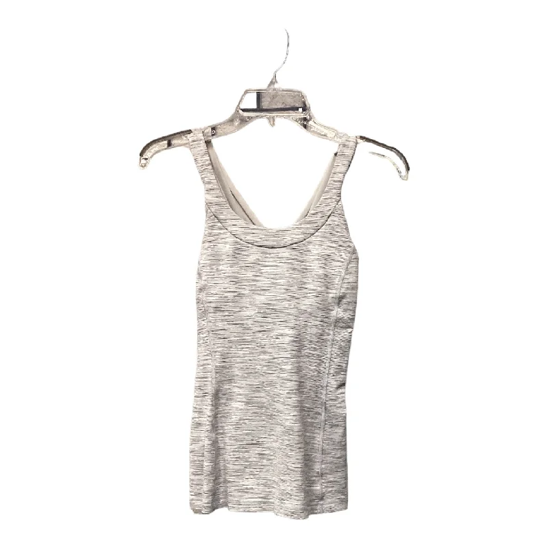 Comfortable Yoga Tops for Hot Yoga Practice -Athletic Tank Top By Lululemon In Grey, Size: S