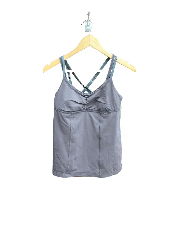 Women's Yoga Tops for Seamless Movement -Athletic Tank Top By Lululemon In Grey, Size: S
