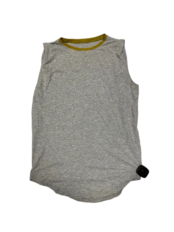 Women's Yoga Tops with High Coverage -Athletic Tank Top By Lululemon In Grey, Size: S Women's Yoga Tops with High Coverage -Athletic Tank Top By Lululemon In Grey, Size: S