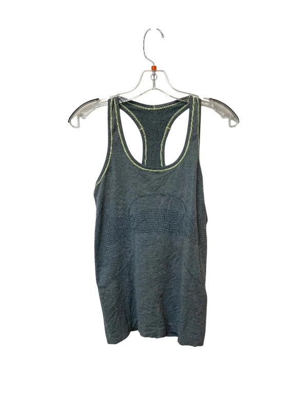 Yoga Tops for Flexibility and Strength -Athletic Tank Top By Lululemon In Grey, Size: S Yoga Tops for Flexibility and Strength -Athletic Tank Top By Lululemon In Grey, Size: S