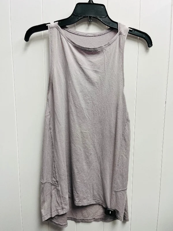 Women's Yoga Tops with High Coverage -Athletic Tank Top By Lululemon In Grey, Size: S Women's Yoga Tops with High Coverage -Athletic Tank Top By Lululemon In Grey, Size: S