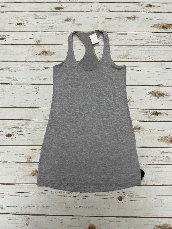 Yoga Tops for Daily Practice -Athletic Tank Top By Lululemon In Grey, Size: S