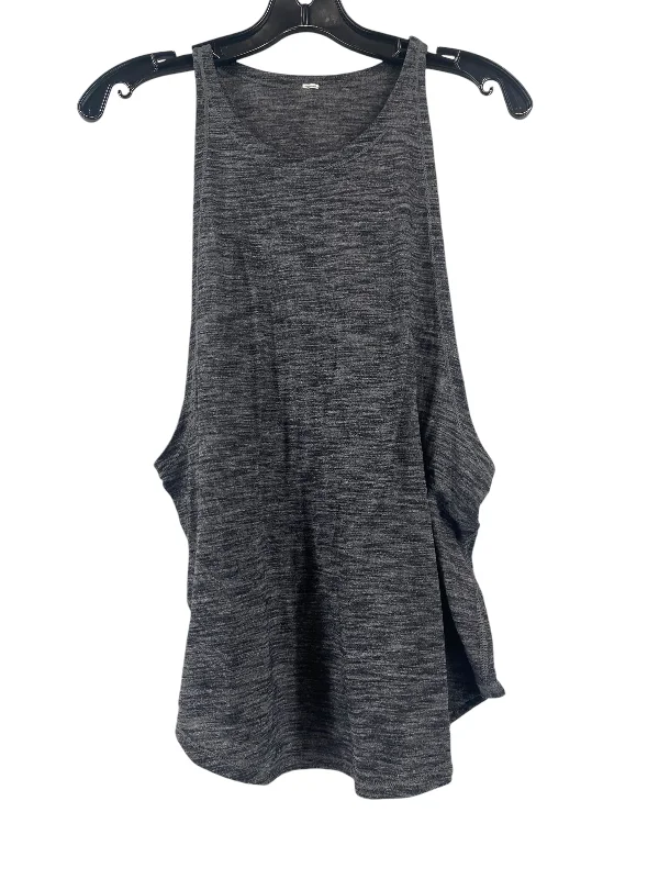High-Neck Yoga Tops for Maximum Comfort -Athletic Tank Top By Lululemon In Grey, Size: Xl