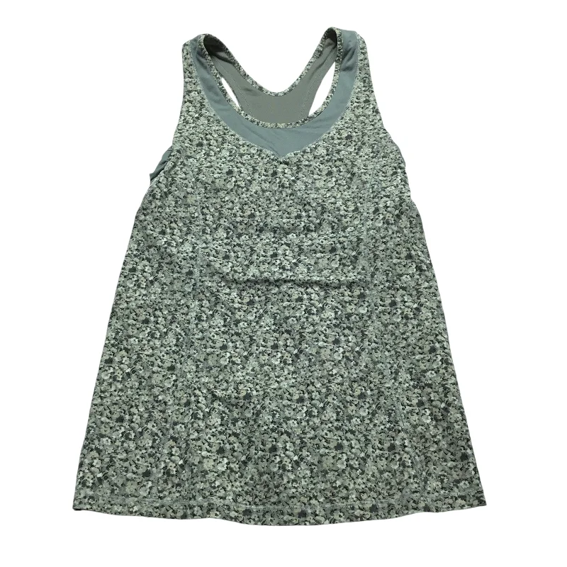 Comfortable Yoga Tops for Studio Sessions -Athletic Tank Top By Lululemon In Grey & White, Size: 6 Comfortable Yoga Tops for Studio Sessions -Athletic Tank Top By Lululemon In Grey & White, Size: 6