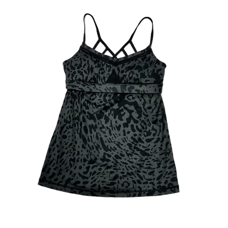 Fitted Yoga Tops with Support -Athletic Tank Top By Lululemon In Leopard Print, Size: M