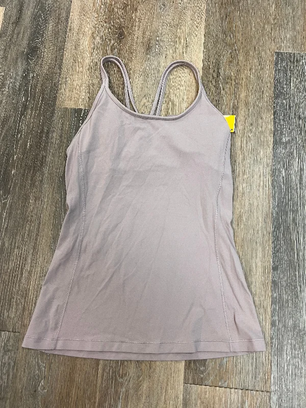 Yoga Tops with Relaxed Fit for Poses -Athletic Tank Top By Lululemon In Mauve, Size: 6