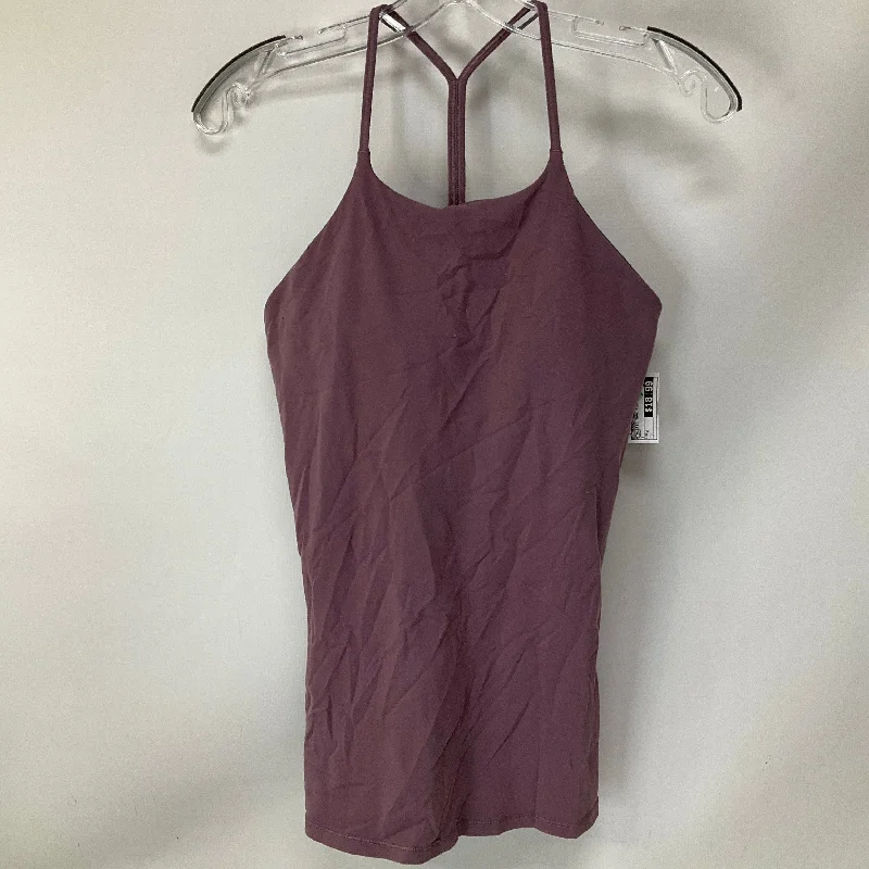 Yoga Tops for Daily Practice -Athletic Tank Top By Lululemon In Mauve, Size: 8