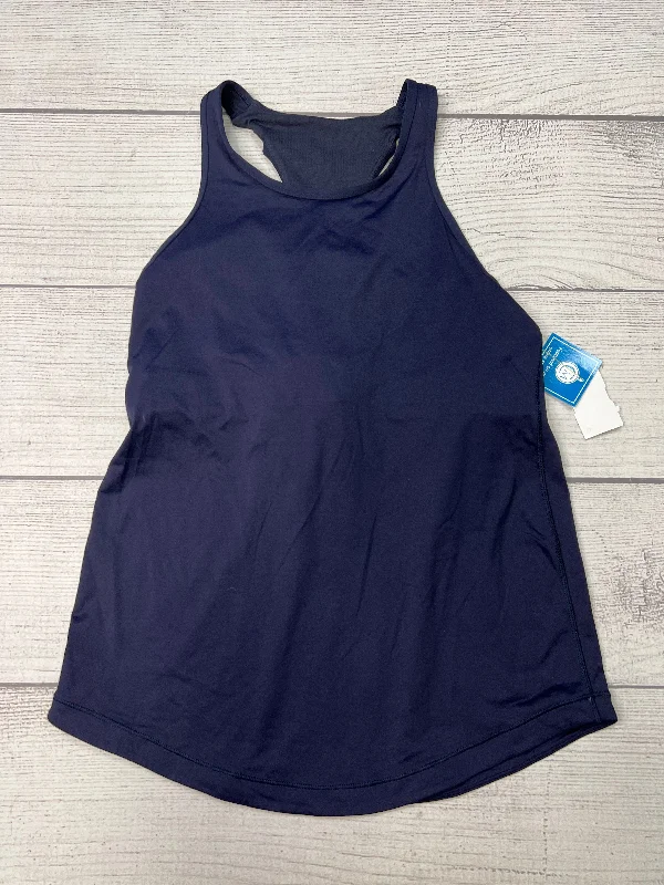 Loose Yoga Tops for Relaxing -Athletic Tank Top By Lululemon In Navy, Size: 10